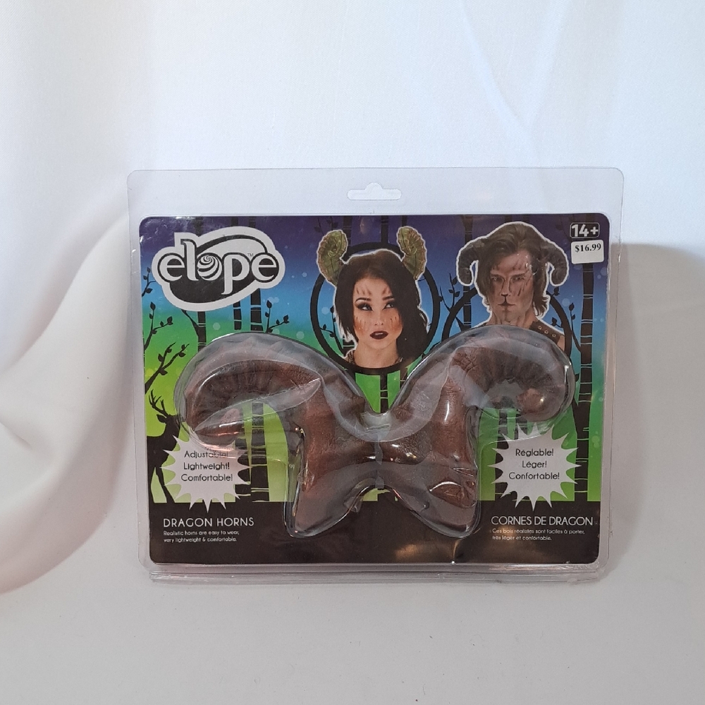Elope Dragon Horns Costume Accessory - Brown
